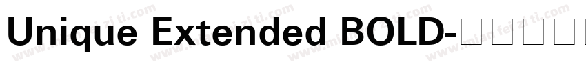 Unique Extended BOLD字体转换